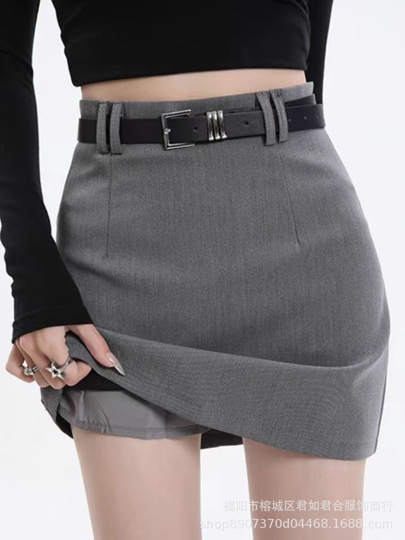 Short Skirt Summer High-End Skirt Women'S Explosive Western-Style High Waist Slimming Hip Skirt Suit A- Line Short Pants - Image 3