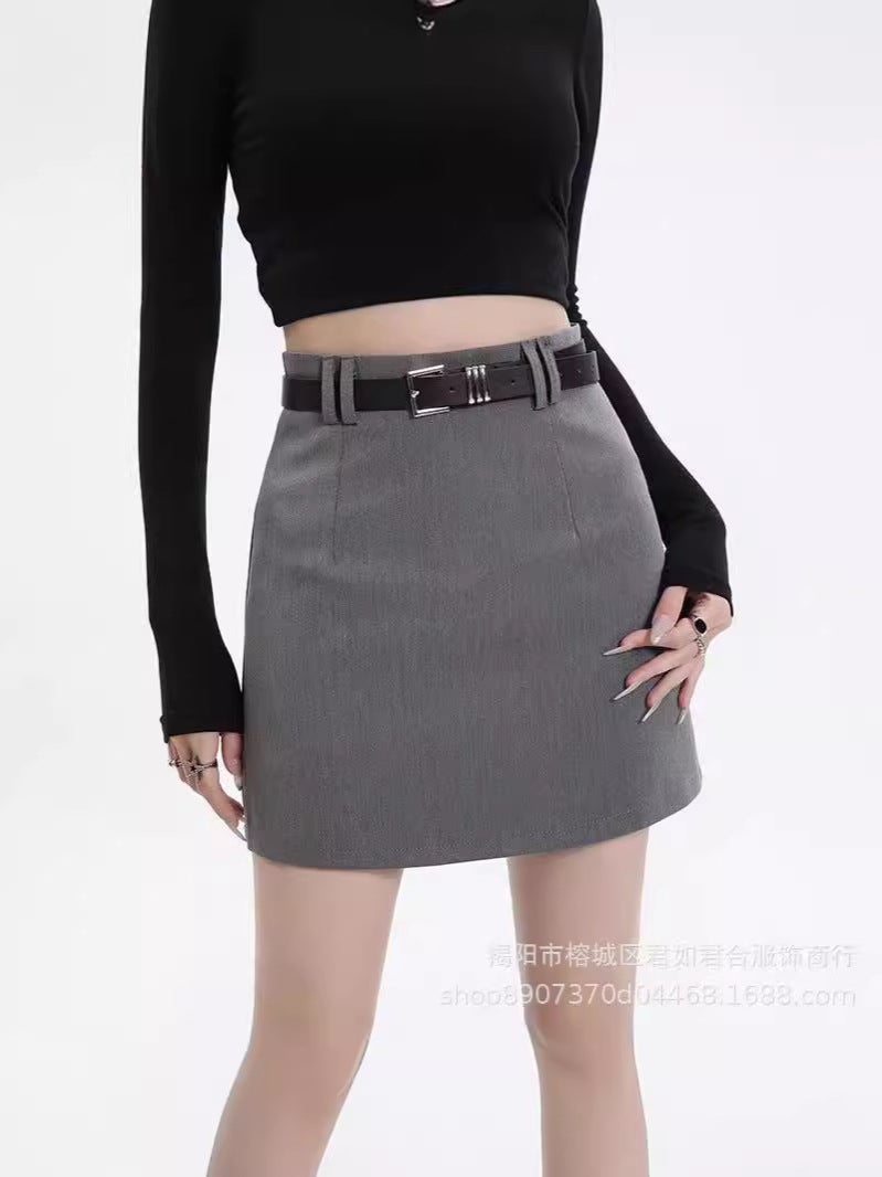 Short Skirt Summer High-End Skirt Women'S Explosive Western-Style High Waist Slimming Hip Skirt Suit A- Line Short Pants - Image 2