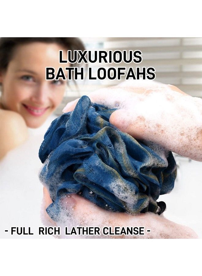 Larktune - Bath Shower Loofah Sponge 60G 3 Pack Soft Nylon Bath Mesh Puff Shower Ball Loofah Shower Exfoliating Scrubber For Women And Men Full Cleanse Beauty Bathing Accessories - Image 1