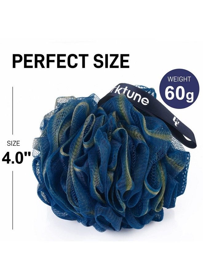 Larktune - Bath Shower Loofah Sponge 60G 3 Pack Soft Nylon Bath Mesh Puff Shower Ball Loofah Shower Exfoliating Scrubber For Women And Men Full Cleanse Beauty Bathing Accessories - Image 1