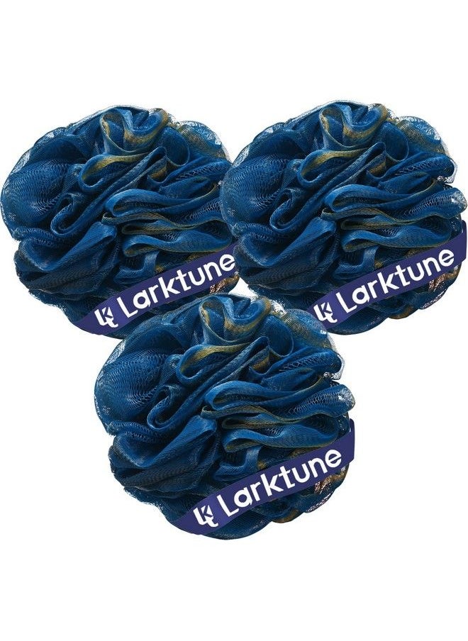 Larktune - Bath Shower Loofah Sponge 60G 3 Pack Soft Nylon Bath Mesh Puff Shower Ball Loofah Shower Exfoliating Scrubber For Women And Men Full Cleanse Beauty Bathing Accessories - Image 1