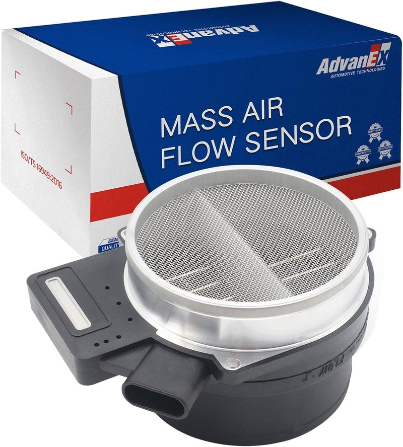AdvanEX Mass Air Flow Sensor MAF Compatible with Chevrolet Silverado Suburban Escalade Tahoe Yukon 99-07 /Cadillac Rainier Deville Eldorado 00-05 /Pontiac 05-06 Replaces OE 213 4160 25318411 86-8411 - Image 1
