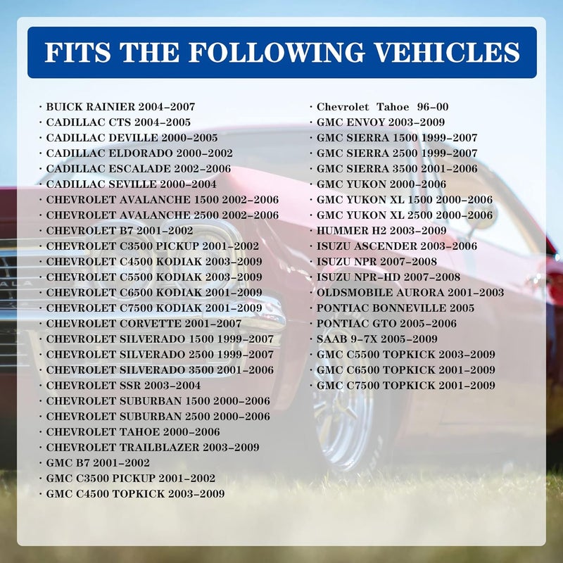 AdvanEX Mass Air Flow Sensor MAF Compatible with Chevrolet Silverado Suburban Escalade Tahoe Yukon 99-07 /Cadillac Rainier Deville Eldorado 00-05 /Pontiac 05-06 Replaces OE 213 4160 25318411 86-8411 - Image 4