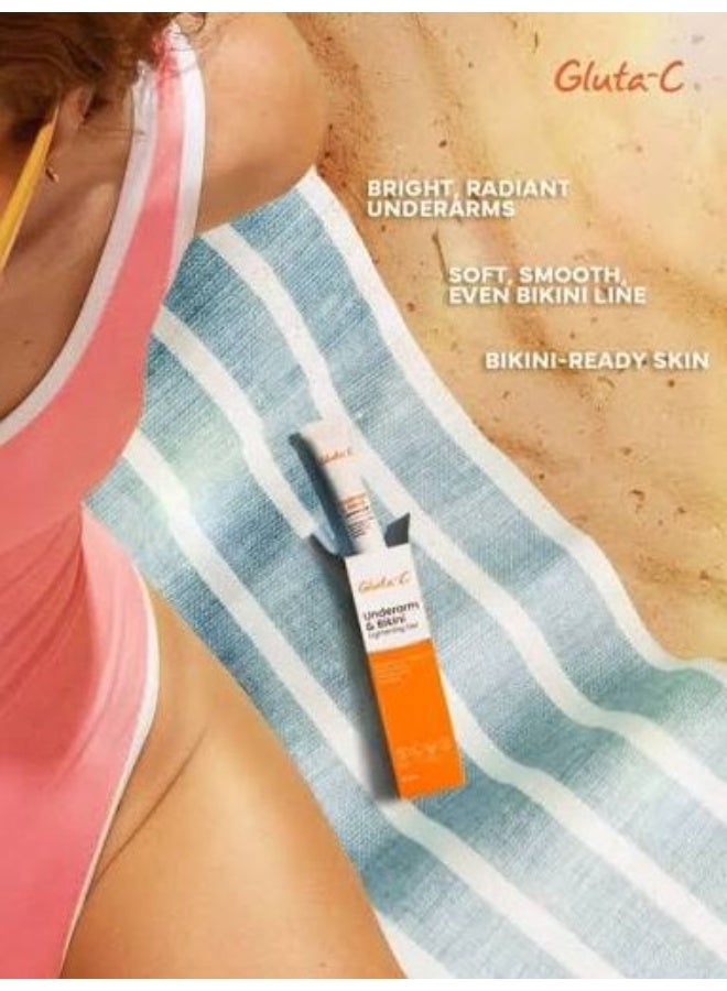 GLUTA C Gluta-C Underarm & Bikini Skin Lightening Gel 20ml | Brightening Care for Dark Areas | Helps Improve Uneven Skin Tone - Image 5