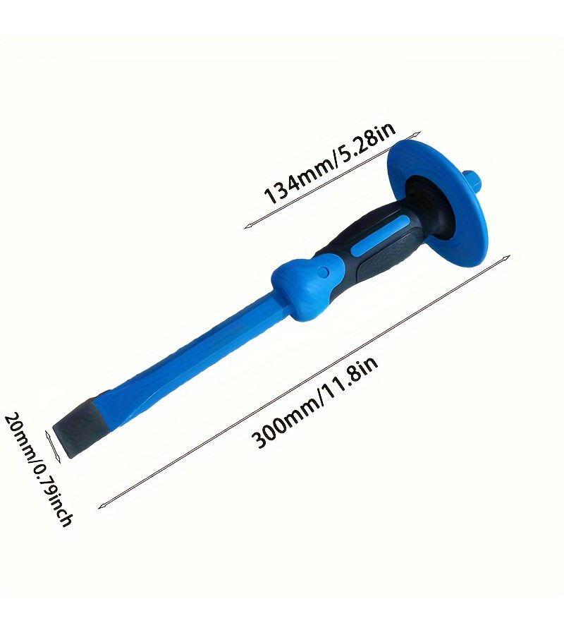 Chrome Vanadium Steel Flat Chisel Cement Splitting Pointed Tool ForEngineering Repair - Image 2