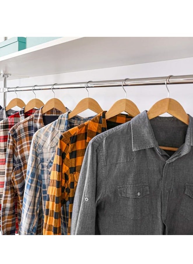 Spaceshoop Wooden Clothes Hangers for Coats, Shirts, Jackets, Pants, Suits 3pcs - Image 2