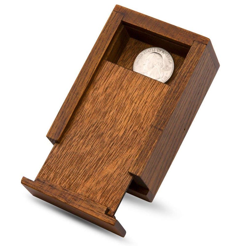 Magic Makers Magic Wood Vanish Box - Vanish Rings, Coins and Other Small Objects - Image 1