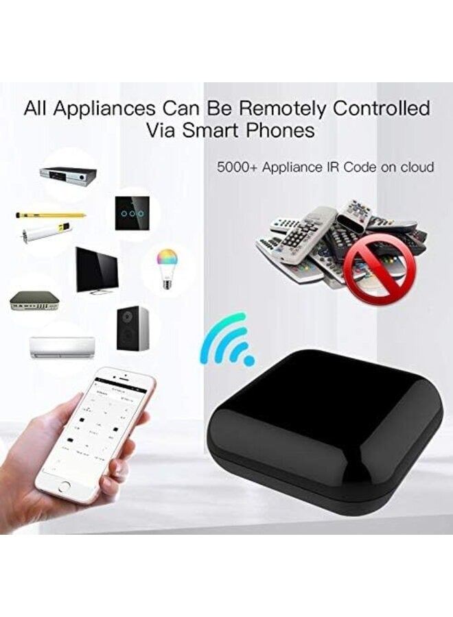 MOES WiFi RF IR Smart Home Universal Remote Controller for TV, Air Conditioning, Appliances, and More, Compatible with Tuya/Smart Life App and Voice Control via Alexa and Google Home