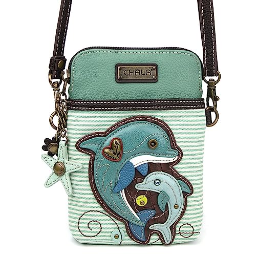 CHALA Cross-Body Bags, Dolphin Teal Stripe - Image 2