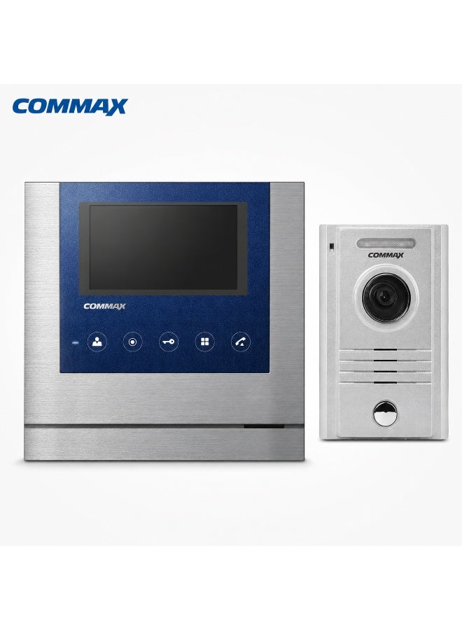 COMMAX CDV-43M 4.3 Inch Video Intercom Kit with DRC-40K Door Camera – Fine View Monitor & Door Unlock - Image 1