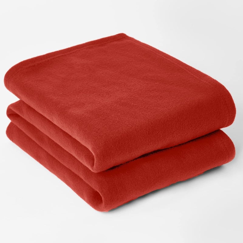 STARNSTYLE 300 TC All Season Solid/Plain Lightweight Polar Fleece Single Bed Blanket (152 x 230 cm) Maroon Blanket SingleIV12 - Image 5