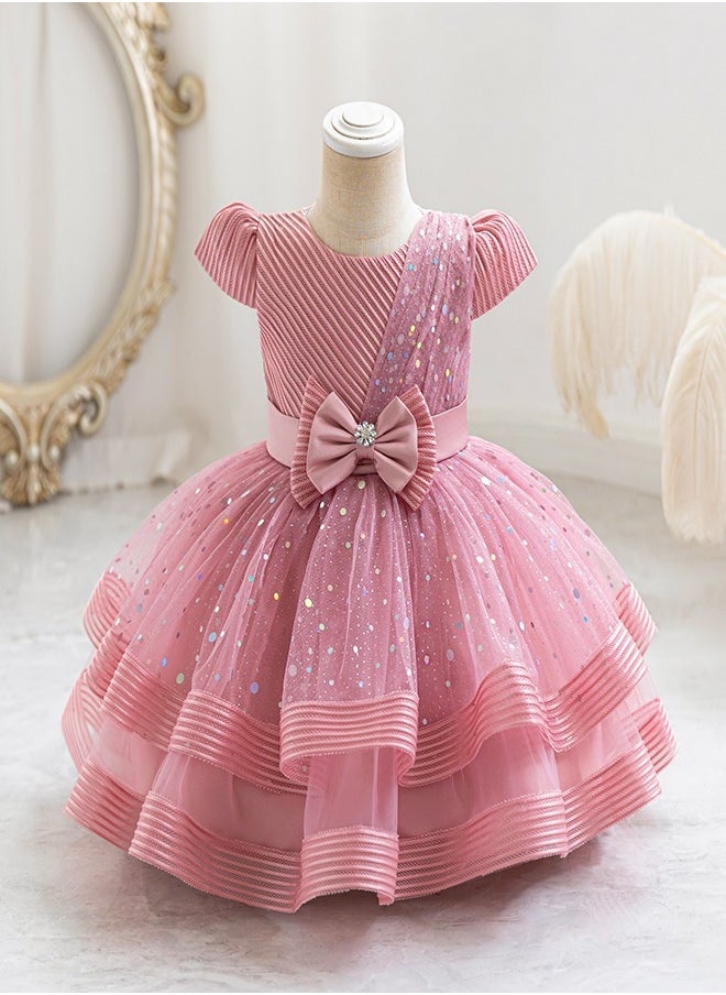 babyqlo Sequin Tulle Party Dress - Image 1