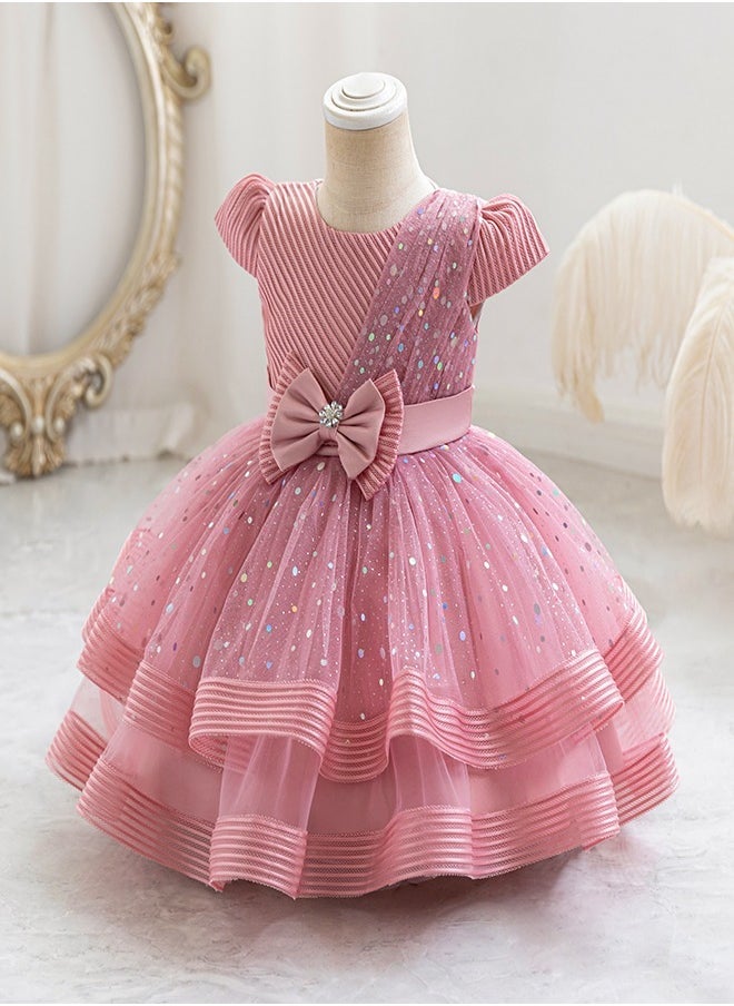 babyqlo Sequin Tulle Party Dress - Image 3