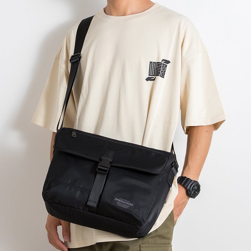 Korean Style Casual Men'S Shoulder Bag Oxford Cloth Personalized Sports Messenger Bag Trendy Fashion Youth Commuter Messenger Bag - Image 4