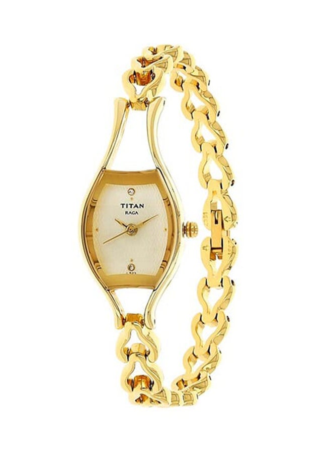TITAN Raga Champagne Dial Analog Watch For Women 2331Ym02  - Image 2