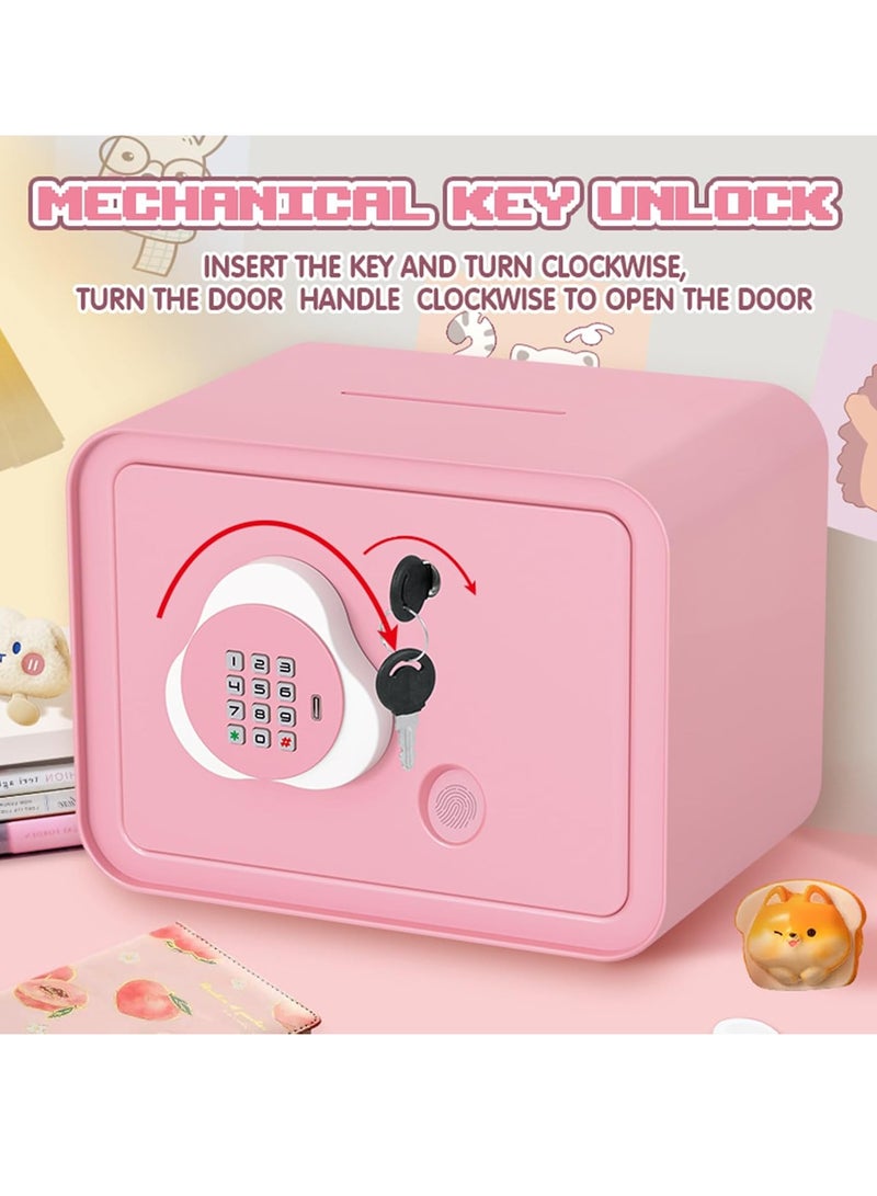 Electronic Money Saving Box Money Coin Bank Money Box with ATM Password Protected and Key Kids Piggy Bank Simulated Fingerprint Unlocking Safe ATM Cash Coin Savings Box Musical Toy for Boys Girls Holiday Party Birthday Gift  - Image 5