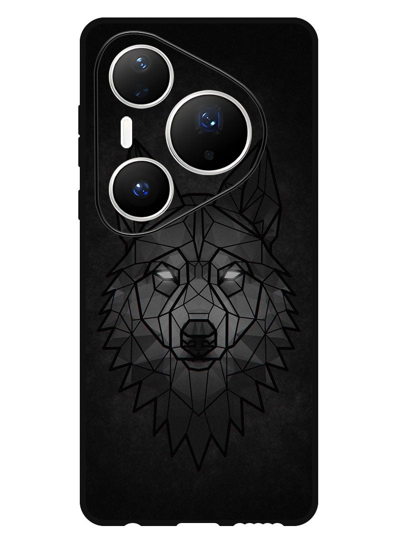 Theodor Case Compatible with Huawei Pura 80 Pro Plus 6.8 Inch Protection Shockproof Bumper Cover Wolf Abstract - Image 1