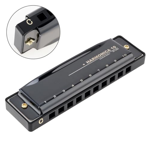 OriGlam Blues Harmonica Harp Mouth Organ, 10 Holes C Key Harmonica for Adults Beginner - Image 3
