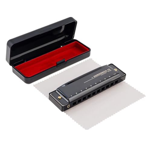 OriGlam Blues Harmonica Harp Mouth Organ, 10 Holes C Key Harmonica for Adults Beginner - Image 2