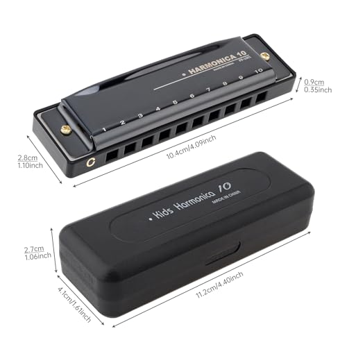 OriGlam Blues Harmonica Harp Mouth Organ, 10 Holes C Key Harmonica for Adults Beginner - Image 5