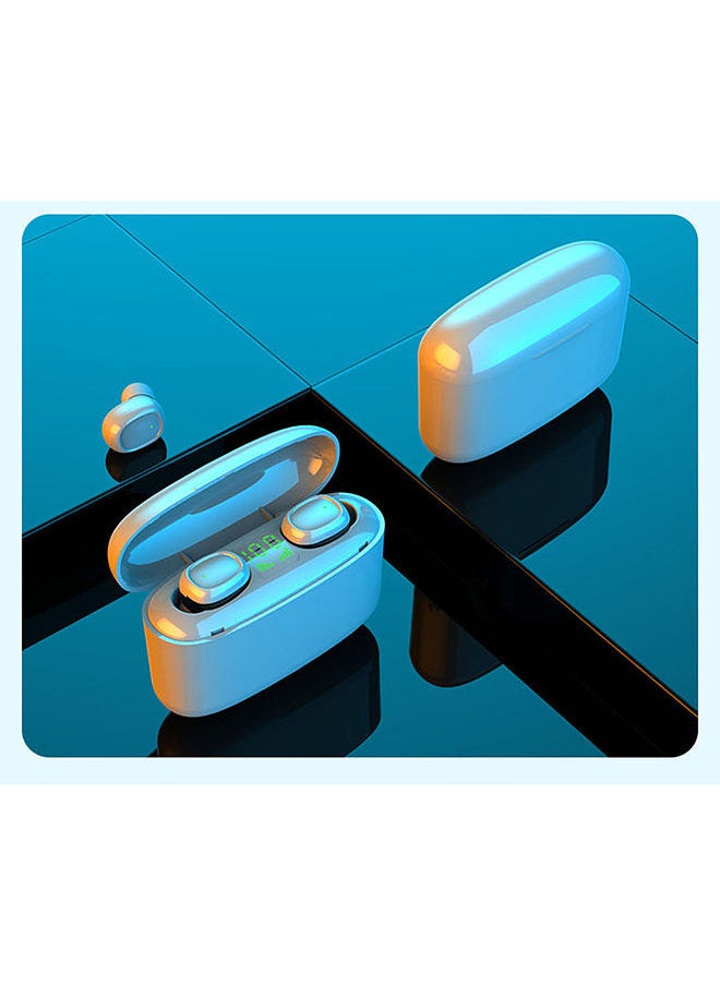 MR-G5S BT Earphones True Wireless Earbuds Touch Control Headset with Mic LED Display USB Output Power Bank White