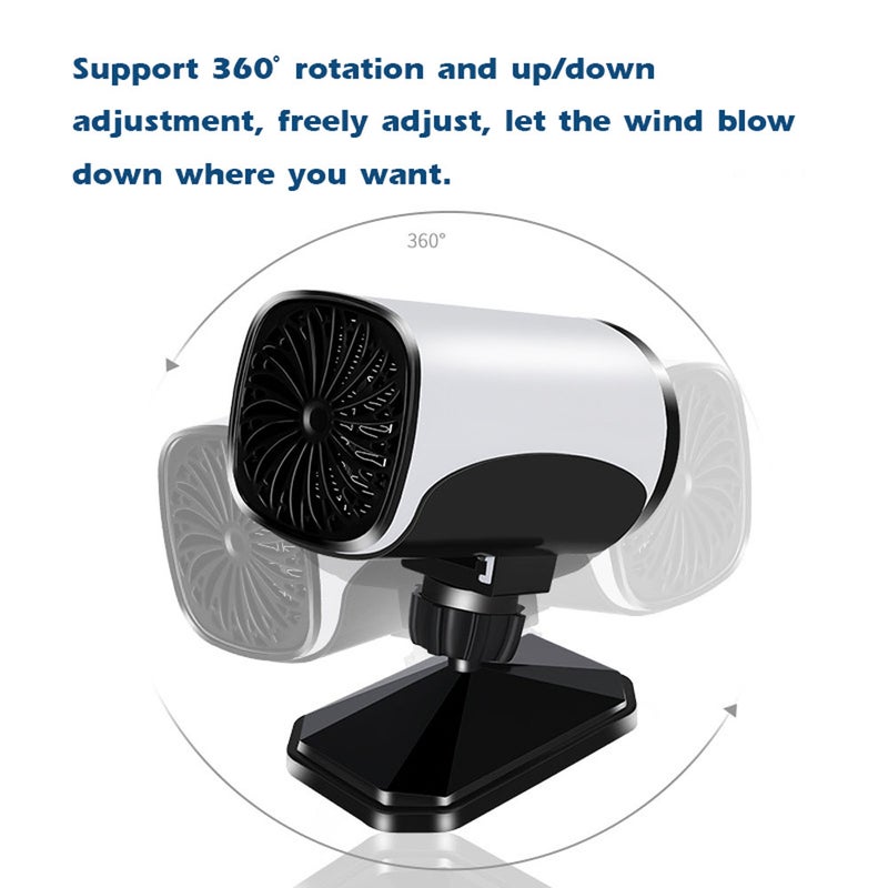 Car Heater 12.0V 150W Portable Windshield Quick Heating & Cooling Defrost Defogger Winter Warmer 360° Rotation for Car Truck SUV - Image 3