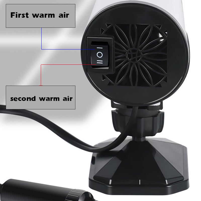 Car Heater 12.0V 150W Portable Windshield Quick Heating & Cooling Defrost Defogger Winter Warmer 360° Rotation for Car Truck SUV - Image 2