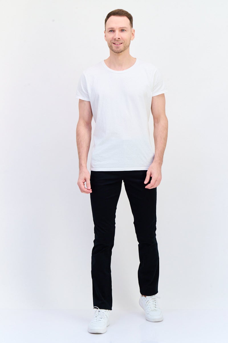 GAP Men Skinny Fit Solid Chino Pants, Black - Image 4