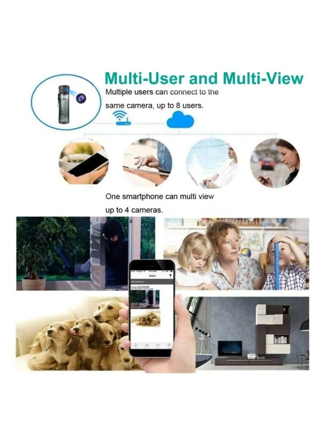 1080P Mini Wireless Wifi Spy Camera Portable HD Security Camera with Night Vision Motion Detection Cloud Storage Remote Viewing for Security