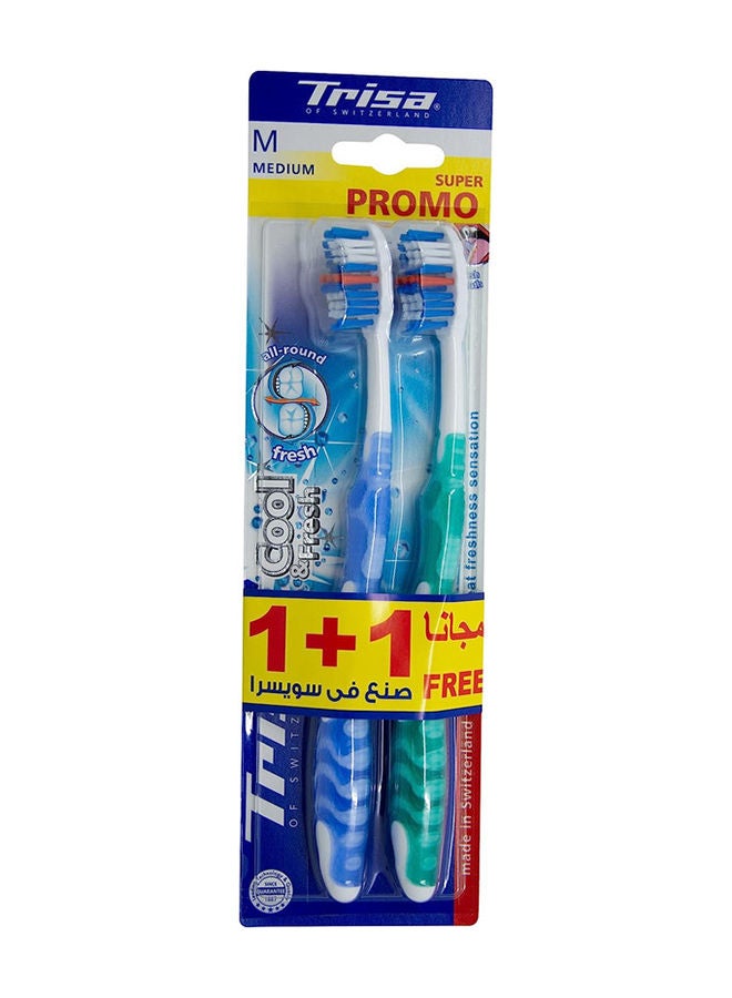 TRISA Cool And Fresh Medium 1+1 Value Pack - Image 2