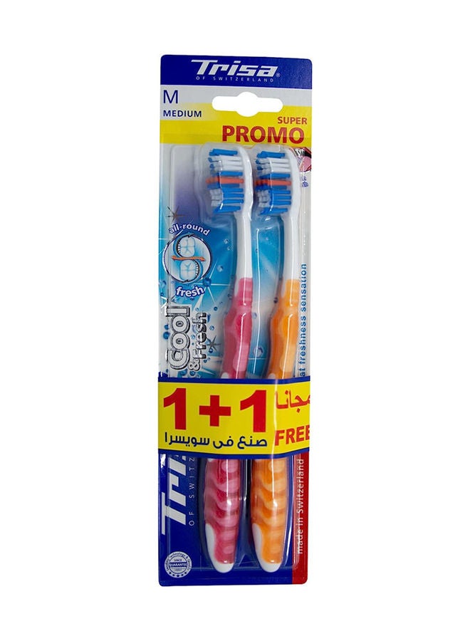 TRISA Cool And Fresh Medium 1+1 Value Pack - Image 3