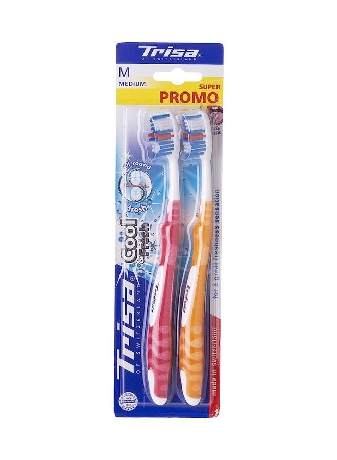 TRISA Cool And Fresh Medium 1+1 Value Pack - Image 1