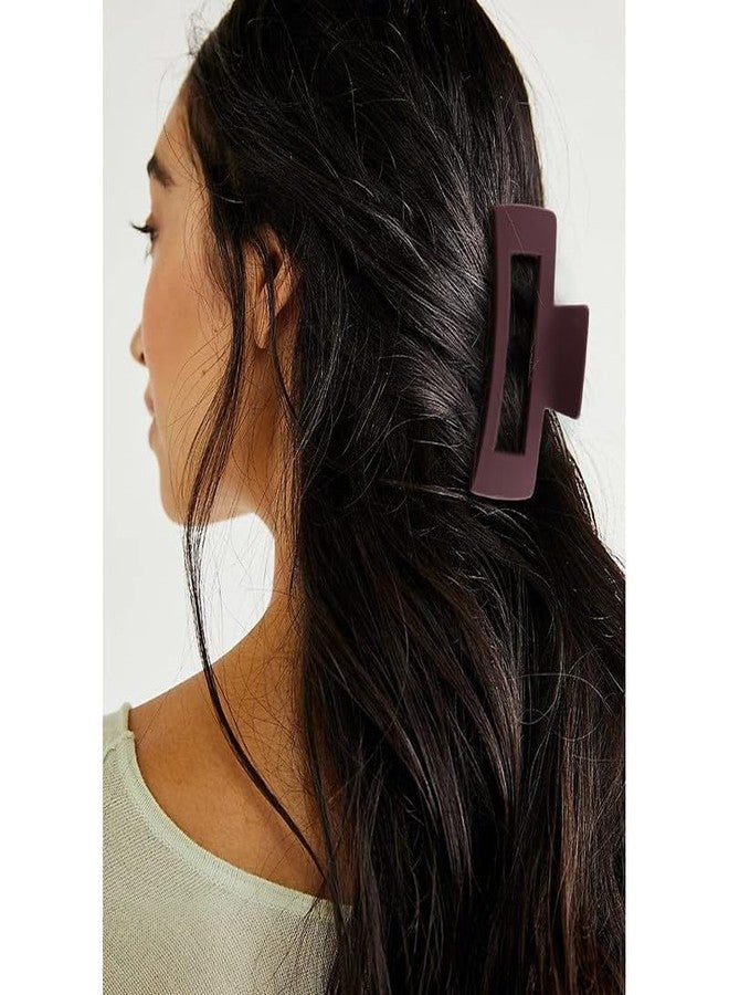 CHANDERKASH 2PCS Large Rectangle Claw/Hair Clutcher Non-slip Clips for Women Neutral 4.1" Big Claw Clips - Image 5