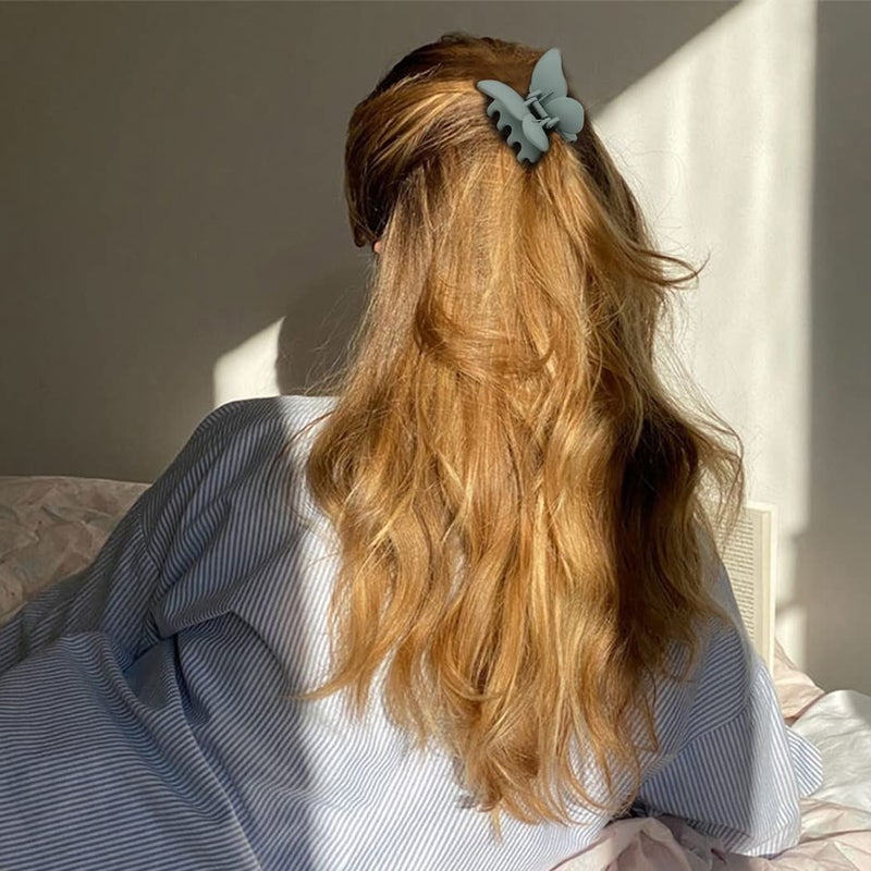 Canitor Butterfly Hair Accessories - 2.7" Claw Clips for Women, Matte Medium Hair Clips for Thick or Thin Hair, Cute Girls' Hair Clips - Image 4