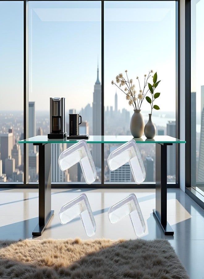 Essivox 4Pcs Proofing Safety Clear Furniture Table Corner Protection for Tables, Bed Rail Angle Pads for Protection Furniture Against Sharp Corners - Image 5