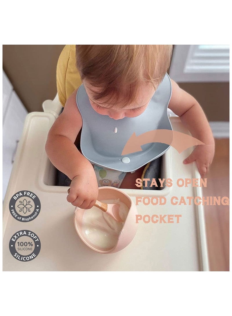مارك ستور مرايل رضاعة للأطفال مصنوعة من السيليكون، خالية من مادة BPA، مقاومة للماء، ناعمة، قابلة للتعديل، وخفيفة الوزن مع حامل طعام للأطفال الرضع والأطفال الصغار (من عمر 10 إلى 72 شهرًا) - Image 4