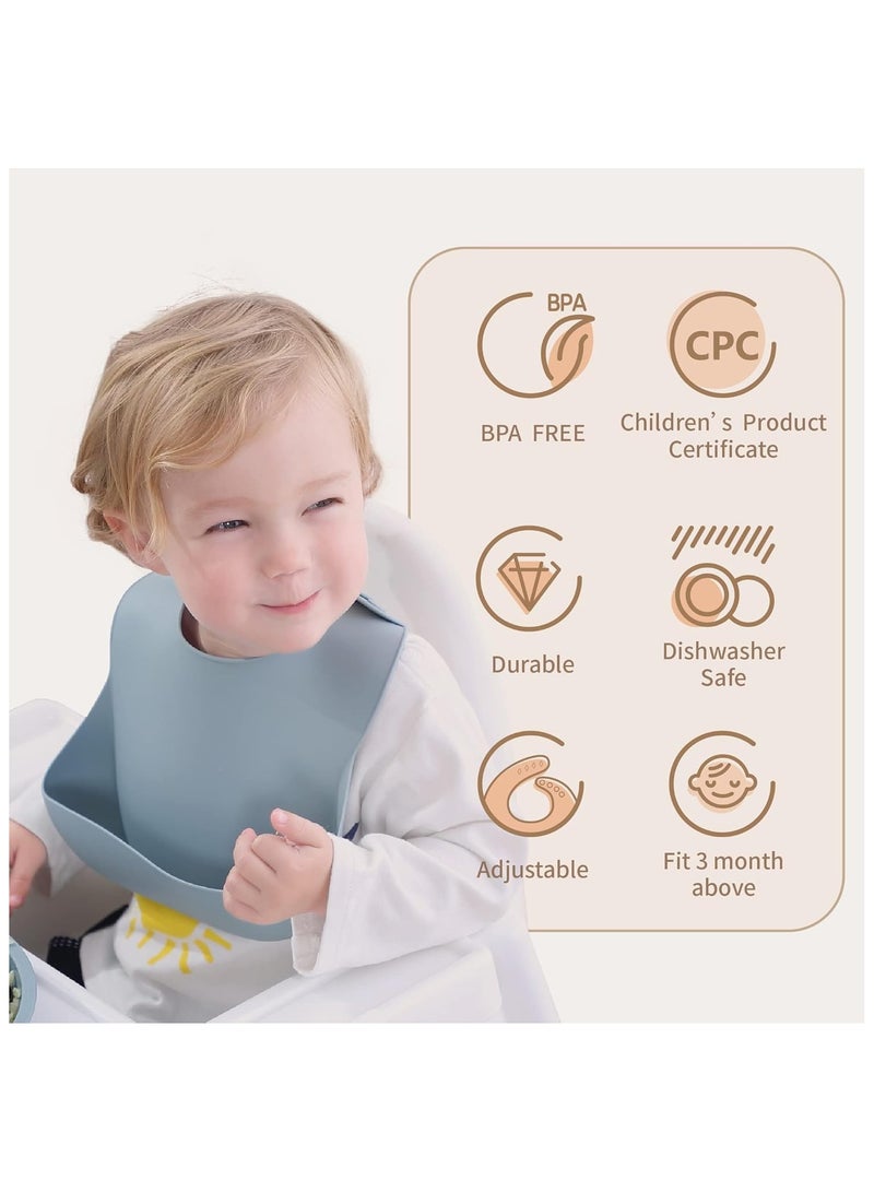 مارك ستور مرايل رضاعة للأطفال مصنوعة من السيليكون، خالية من مادة BPA، مقاومة للماء، ناعمة، قابلة للتعديل، وخفيفة الوزن مع حامل طعام للأطفال الرضع والأطفال الصغار (من عمر 10 إلى 72 شهرًا) - Image 5