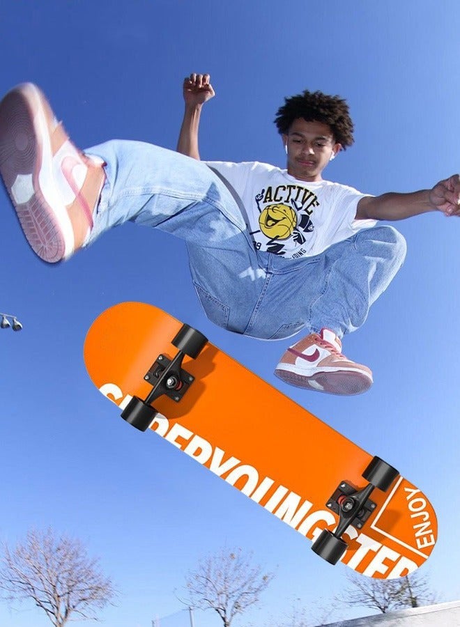 DURKU Skateboard Set with Storage Bag, 6PCS Protect Gear, 7-ply Maple Deck & Smooth Wheels, Easy to Ride, Suitable for All People - Image 3