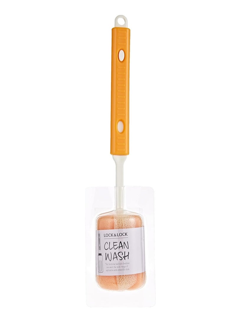 LocknLock LocknLock Water Bottle Cleaning Brush with Soft Foam Sponge and Non-Slip Handle (5x28cm, Orange)  - Image 2