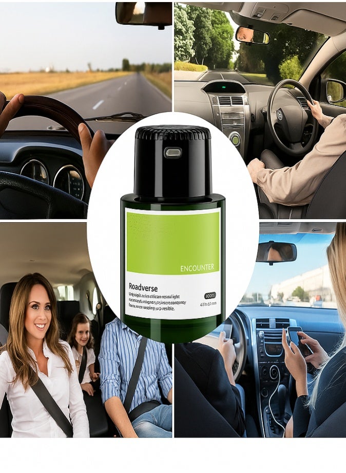 Livvy Smart Starry Projection Car Aroma Diffuser – 120ml USB Rechargeable Humidifier & Air Freshener with LED Night Light, Automatic Scent Mode – Premium Encounter Cologne for Car, Home & Office - Image 4