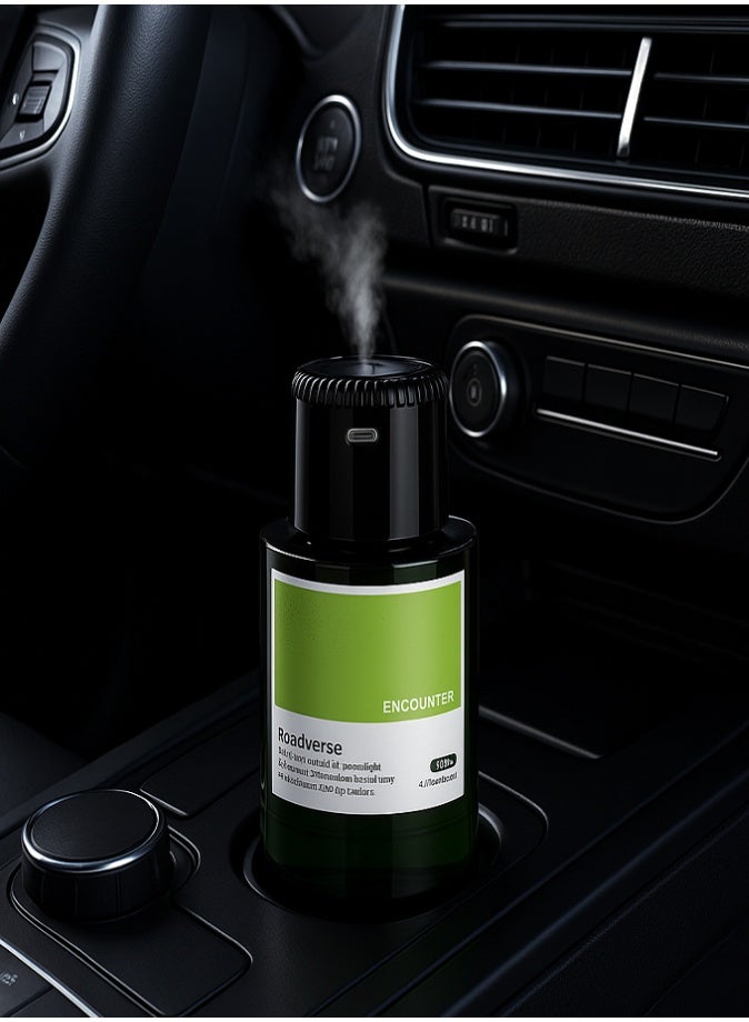 Livvy Smart Starry Projection Car Aroma Diffuser – 120ml USB Rechargeable Humidifier & Air Freshener with LED Night Light, Automatic Scent Mode – Premium Encounter Cologne for Car, Home & Office - Image 2