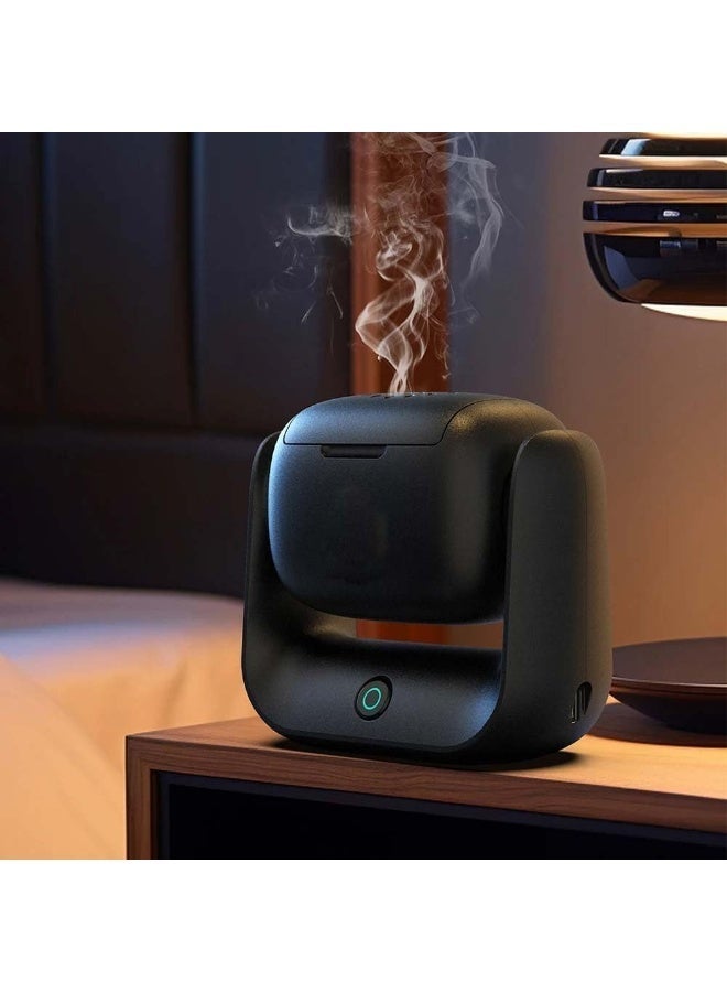 UV Enterprises Rotational Incense Burner, Electric Aromatherapy Burner Strong Fragrance Diffuser, LED Indicator Portable Rechargeable Incense Holder, Erectable Rotating Aroma Burner for Home Office - Image 2