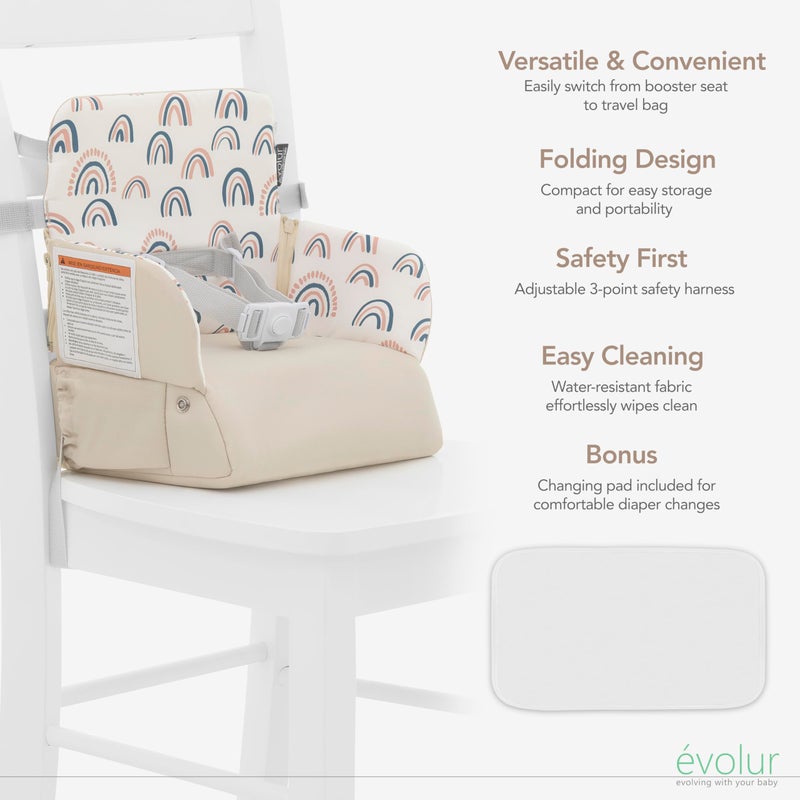 Evolur Snug Packsack 2-in-1 Portable Booster Seat and Travel Bag - Image 4