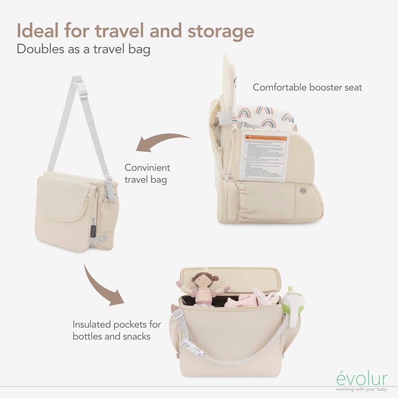 Evolur Snug Packsack 2-in-1 Portable Booster Seat and Travel Bag - Image 5