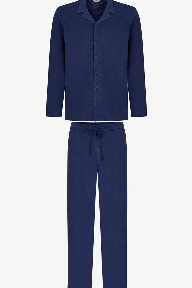 بنتي PENTI Men's Season Long Sleeve Shirt Trousers Pajama Set