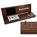 WE Games Custom Engraved Wooden Cribbage Game Set Walnut Stain Continuous 3 Track for 23 Players Travel Cribbage Board with Card Storage Classic Board Games for Adults - Image 2