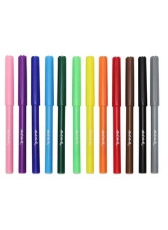 Mont Marte 12-Piece Kids Felt Tip Markers For Colouring  - Image 2