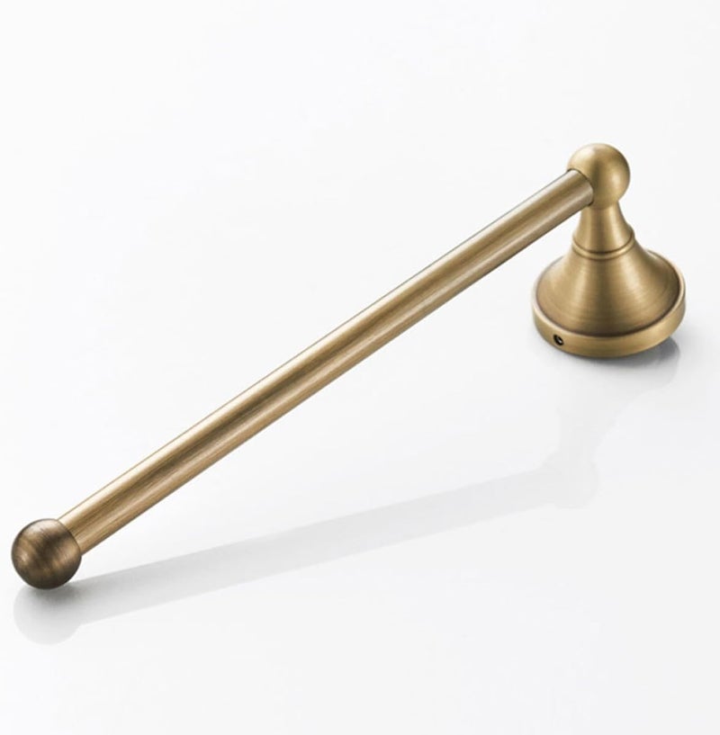 TIDTALEO Wall-Mounted Copper Towel Bar Vintage Bathroom Rack Punch-Free Installation Rust-Resistant Organizer for Hand Towels and Bath - Image 5