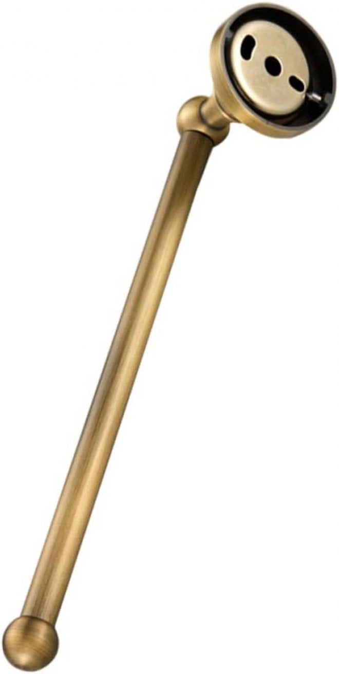 TIDTALEO Wall-Mounted Copper Towel Bar Vintage Bathroom Rack Punch-Free Installation Rust-Resistant Organizer for Hand Towels and Bath - Image 1