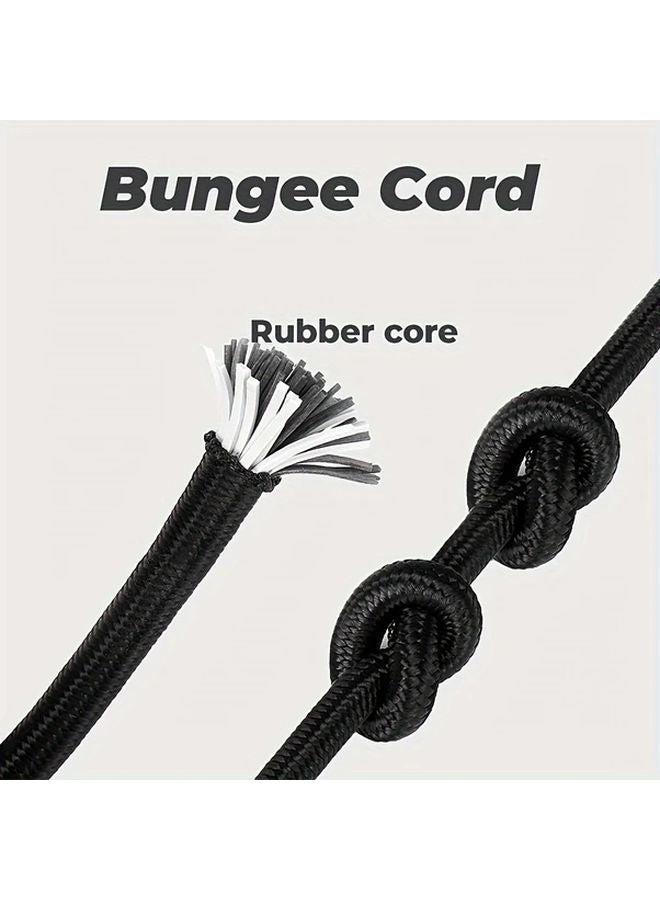 4pcs 24 Inch Bungee Cords With Hooks Heavy Duty Elastic Rope For Outdoor Tent Luggage Cargo Bike Secured - Image 5